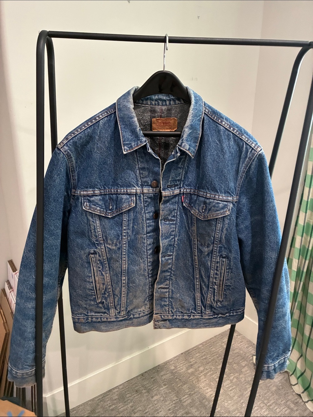 Levi's Blue Washed Denim Trucker Jacket - Men's